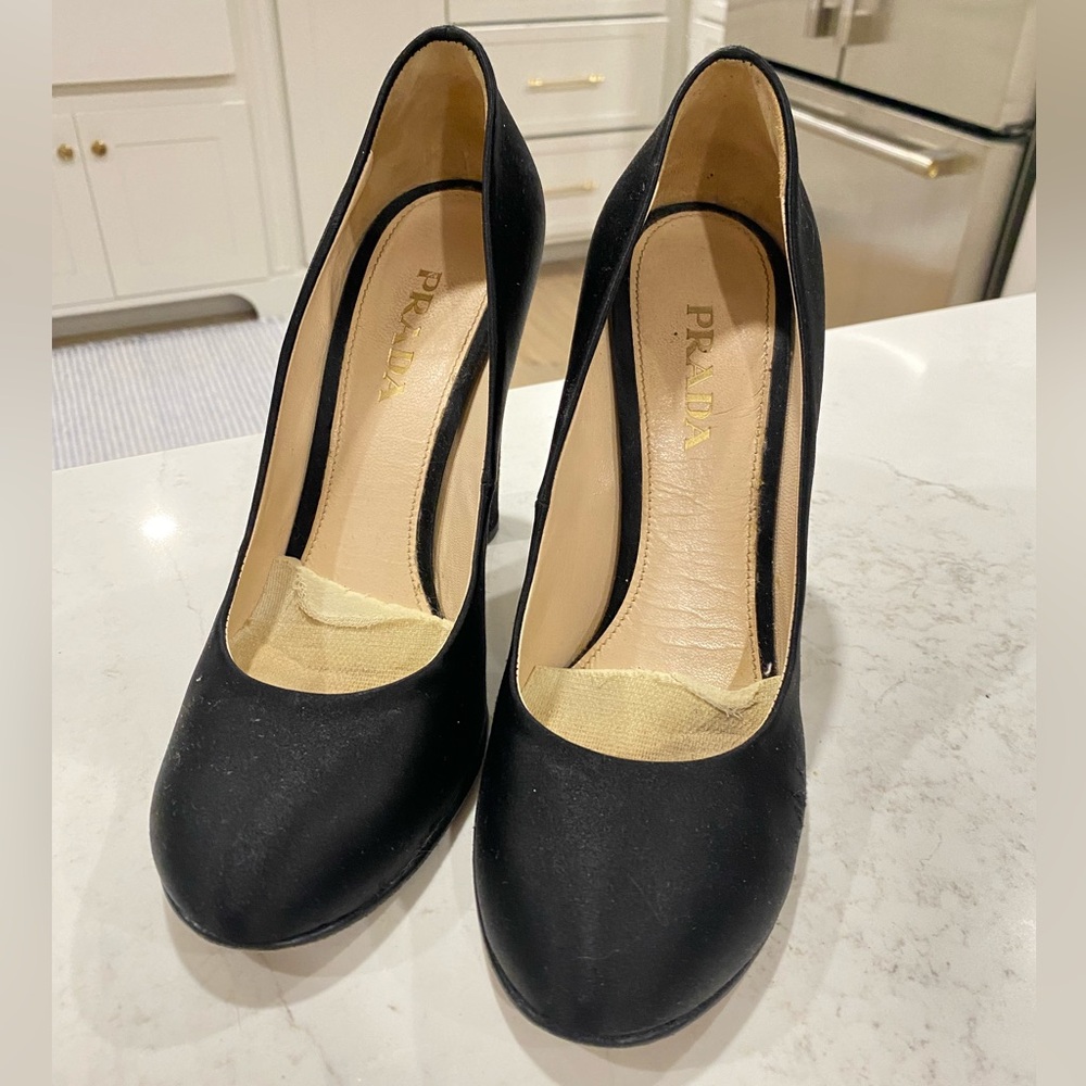 Used Prada Satin Pumps